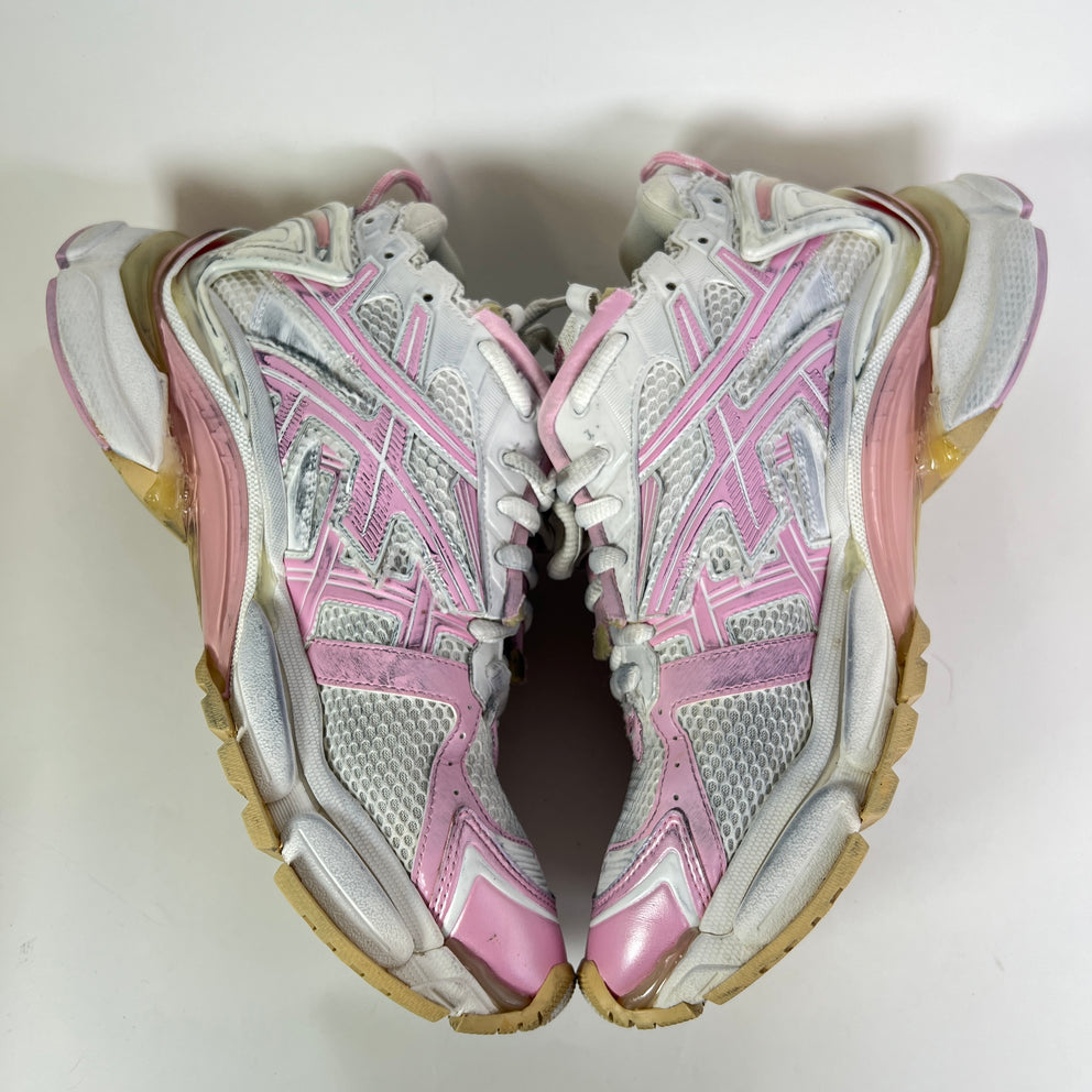 Balenciaga Pink Mesh Runner Sneaker