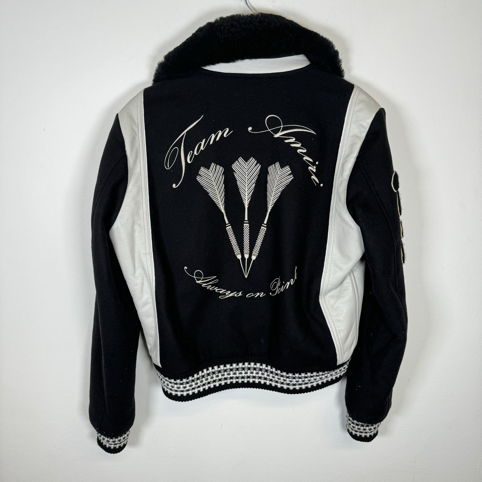 Amiri "Always On Point" Varsity Jacket Size 46