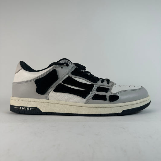 Amiri Grey/Black Bone Court Low Tops Size 45