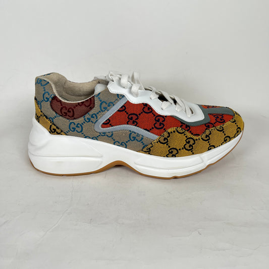 Gucci Multi Color Rhyton Sneaker Size GG 8.5