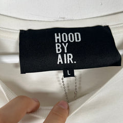 Hood By Air White Logo Longsleeve Shirt Size L