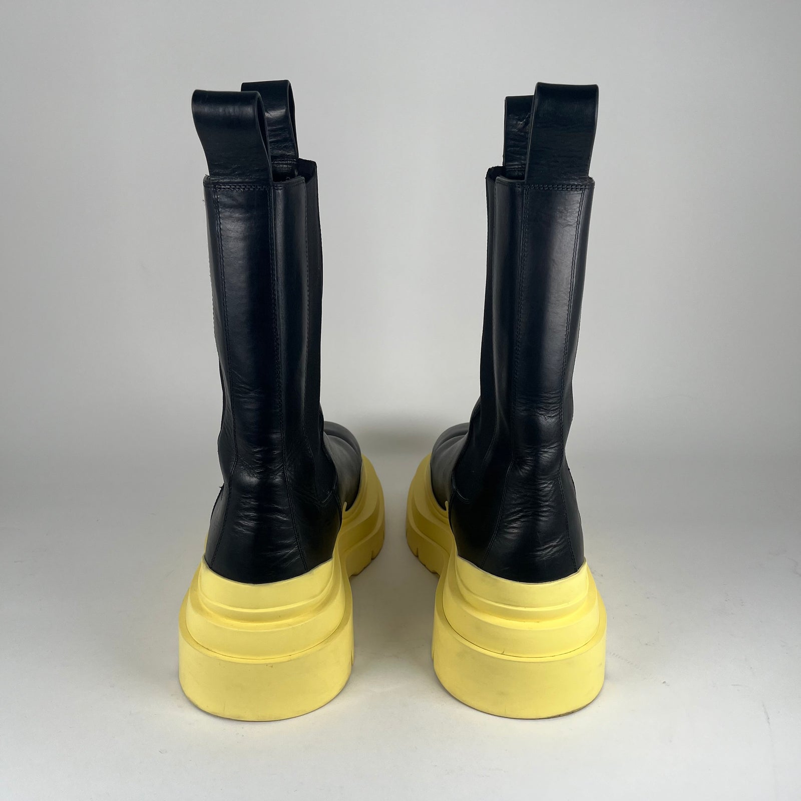 Bottega Veneta Leather Chelsea Rain Boots Size 11