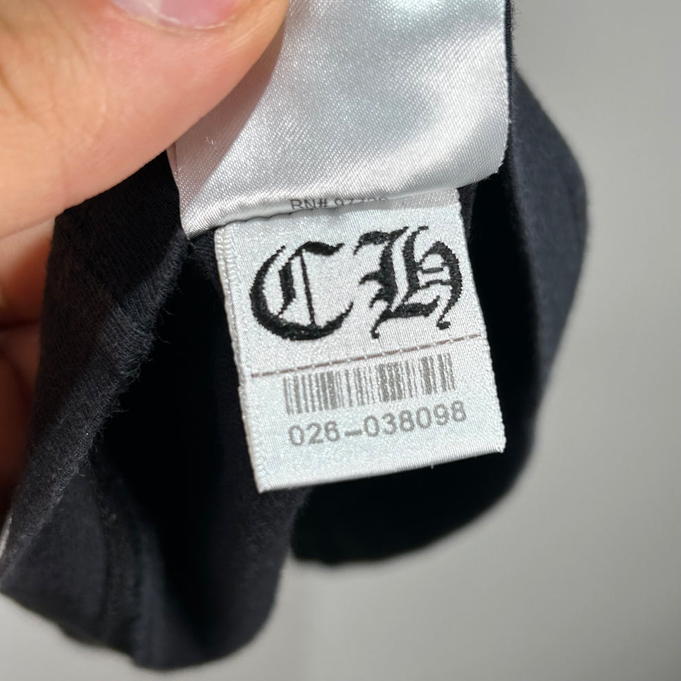 Chrome Hearts Black T-Bar Logo T-Shirt Size L