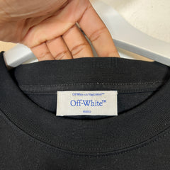 Off White Black Logo T-shirt Size XL