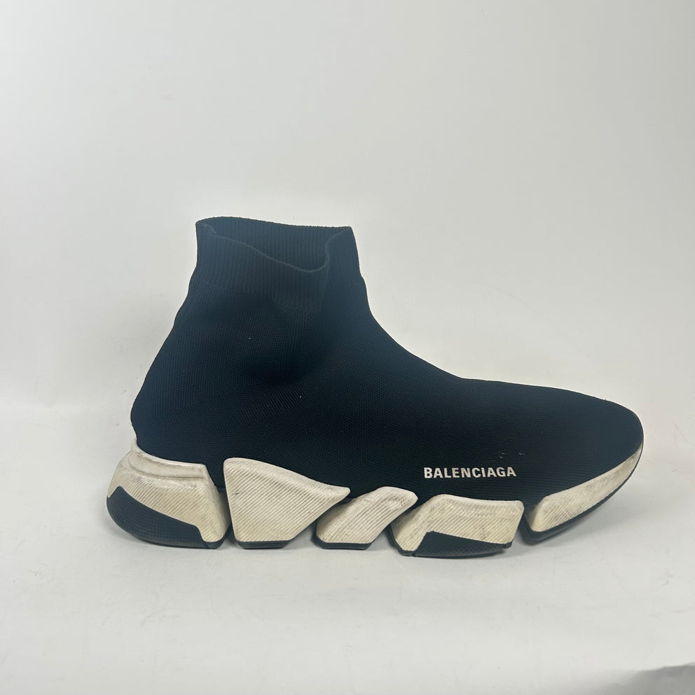 Balenciaga Black/White Speed Trainer 2.0 Size 44