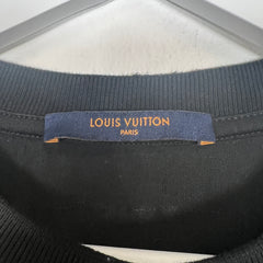 Louis Vuitton Black Cartoons Jacquard Tee Sz M