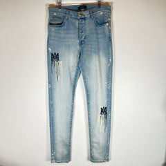 Amiri Lightwash MA Stencil Jeans Size 36