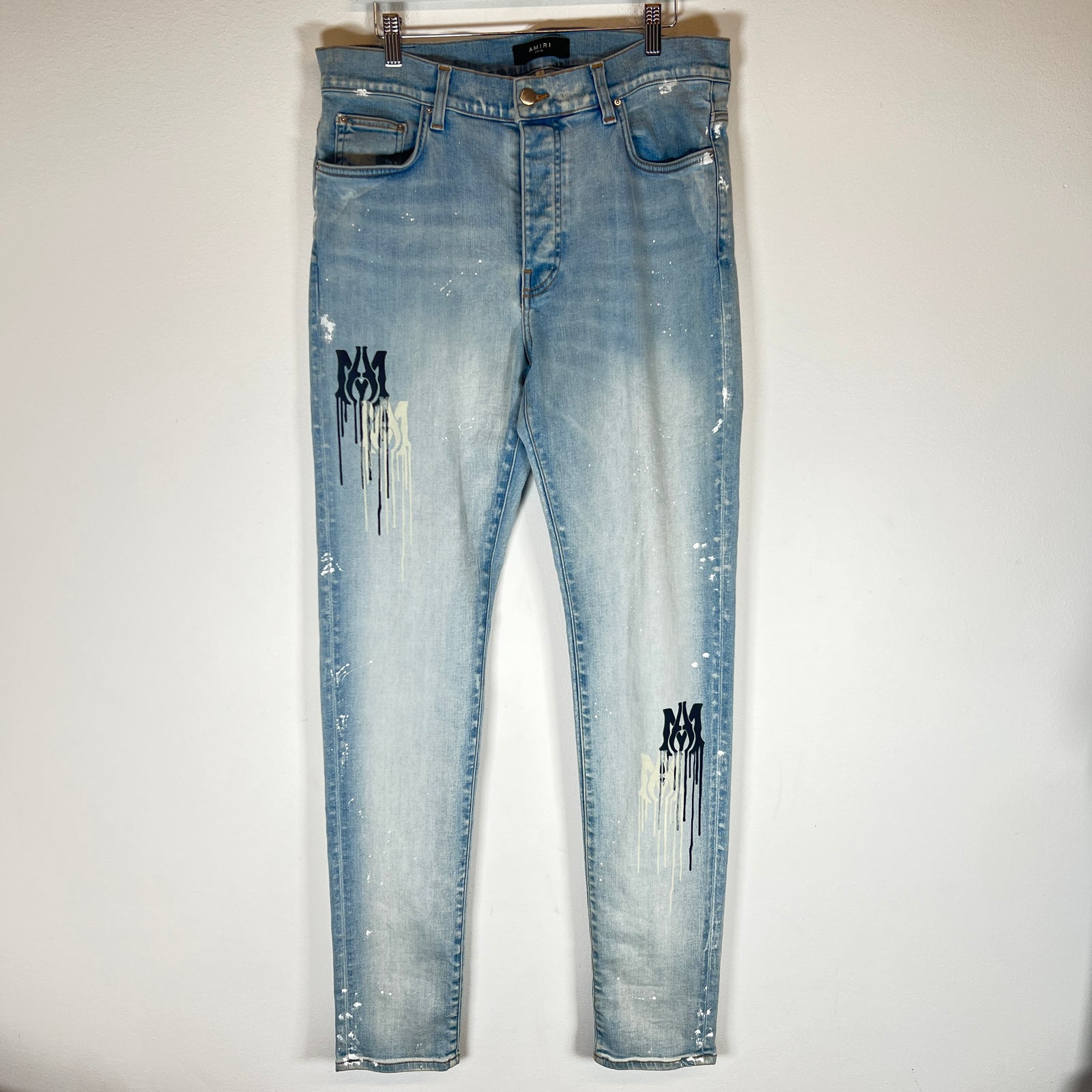 Amiri Lightwash MA Stencil Jeans Size 36