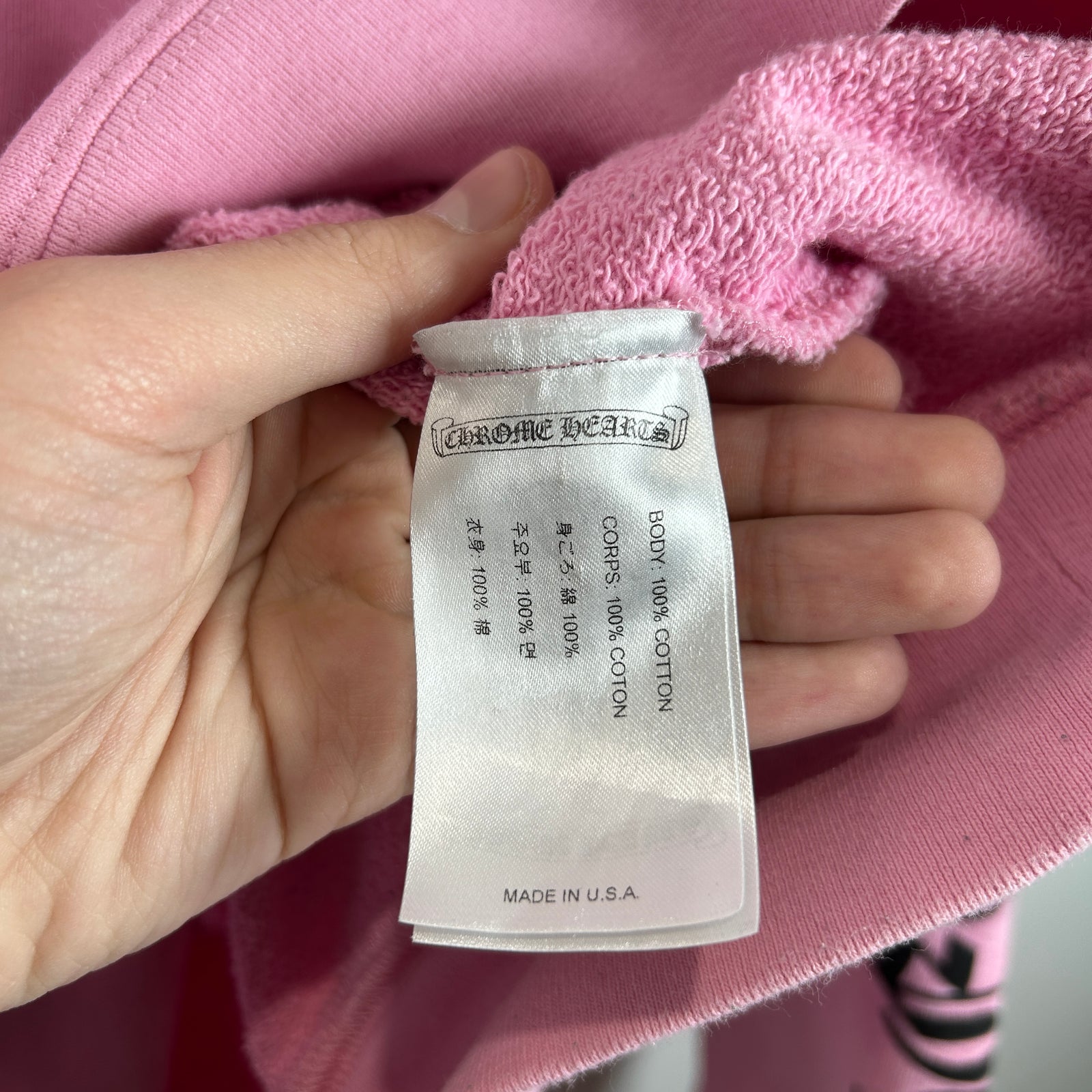 Chrome Hearts Matty Boy 'Vanity Affair' Pink Crewneck Size XXL
