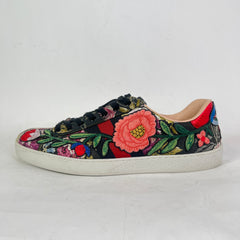 Gucci Floral Jacquard Ace Sneaker Size GG 10