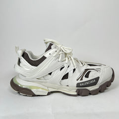 Balenciaga White/Brown Track Sneaker Size 45