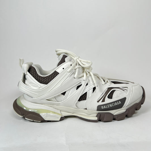 Balenciaga White/Brown Track Sneaker Size 45