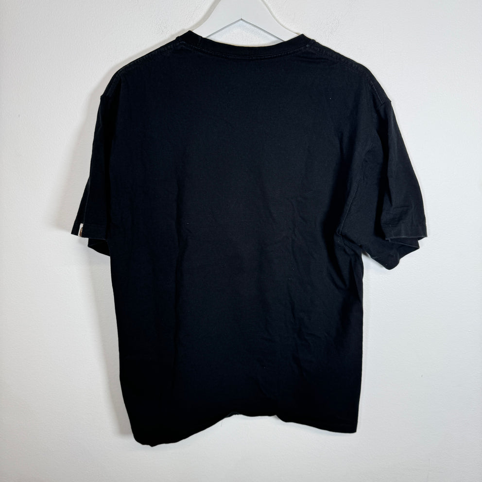 Bape Black Metallic Ape Head Tee Size XL