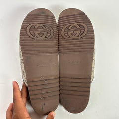 Gucci GG Supreme Horsebit Mules