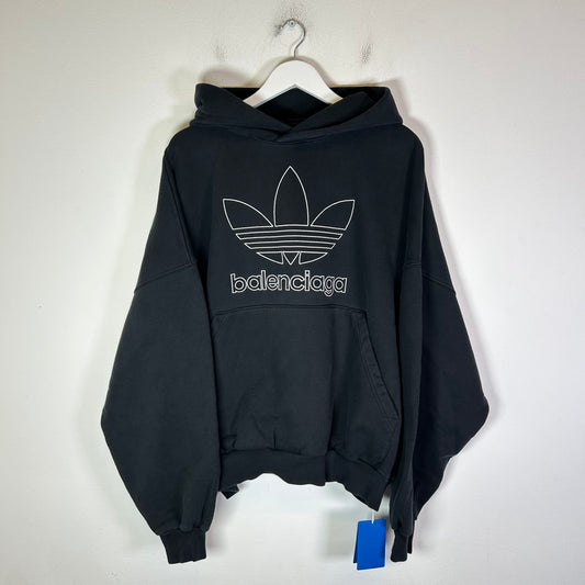 Balenciaga x Adidas SS23 Trefoil Logo Oversized Hoodie