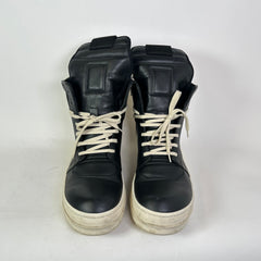 Rick Owens Black/Milk Geobaskets Size 45