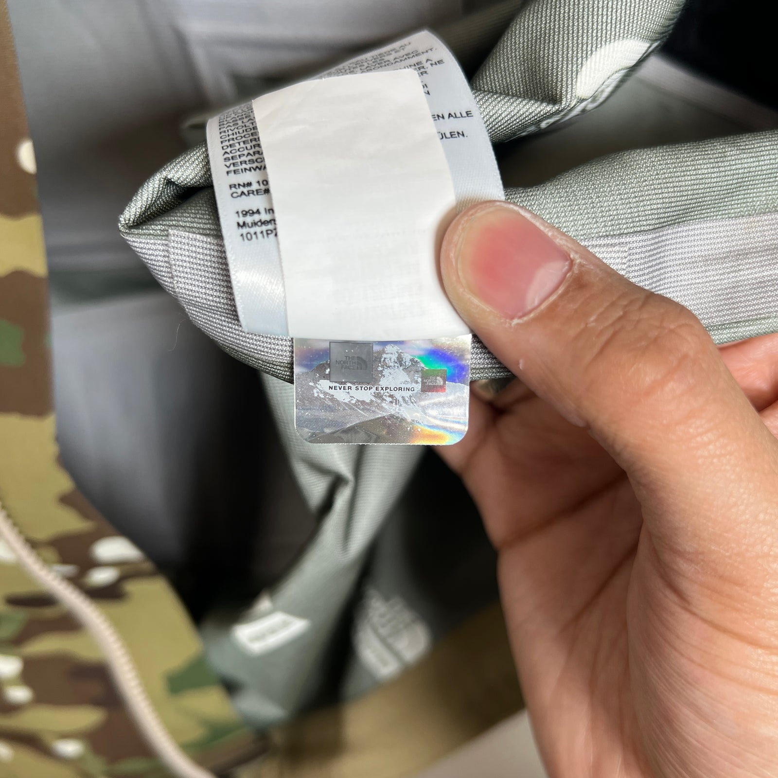 Supreme x TNF Camo Rescue Jacket Size L