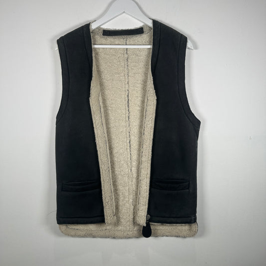 Maison Margiela FW11 Sherpa Leather Vest Size 48