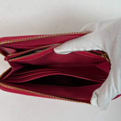 Prada Pink Saffiano Leather Wallet
