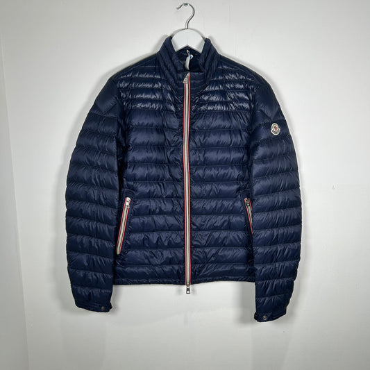 Moncler Daniel Giubbotto Blue Down Jacket Size 3