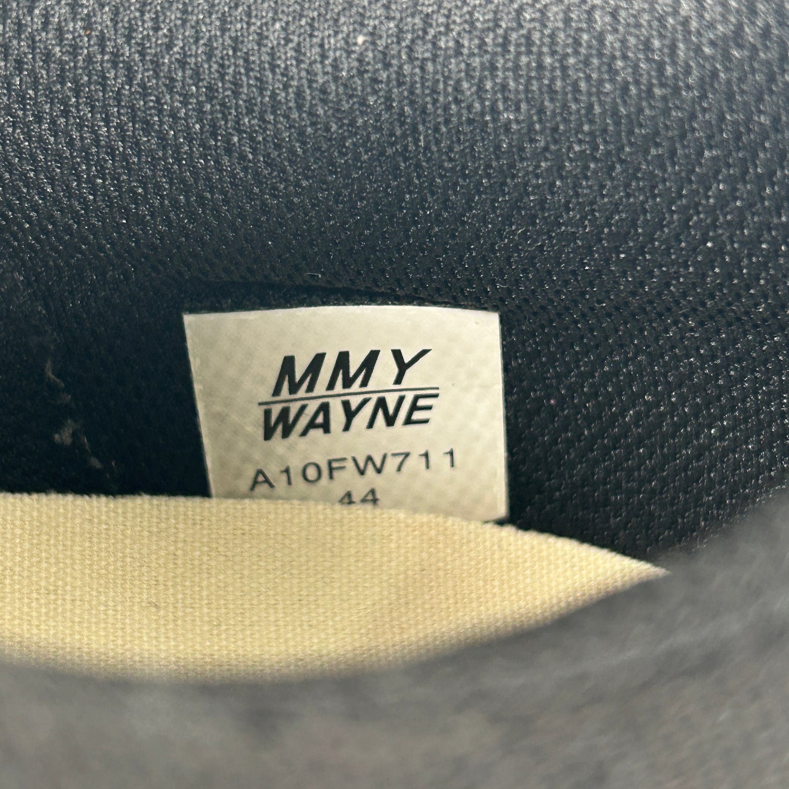 MMY Wayne Black Low Top Sneakers Size 44