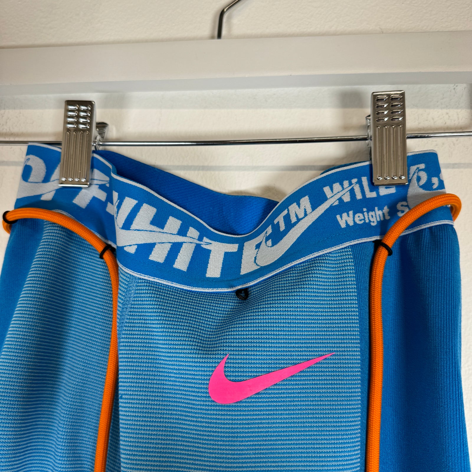 Off-White x Nike Blue Women's Easy Run Leggings Size XS