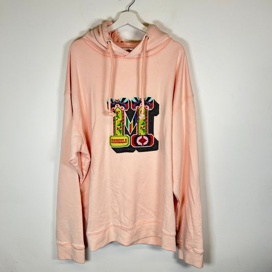 Maison Margiela Pink Mexican Art M Patch Hoodie Size 48