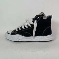 Maison Mihara Yasuhiro Black/White Peterson OG Sole Canvas High-Top Sneaker Size 45