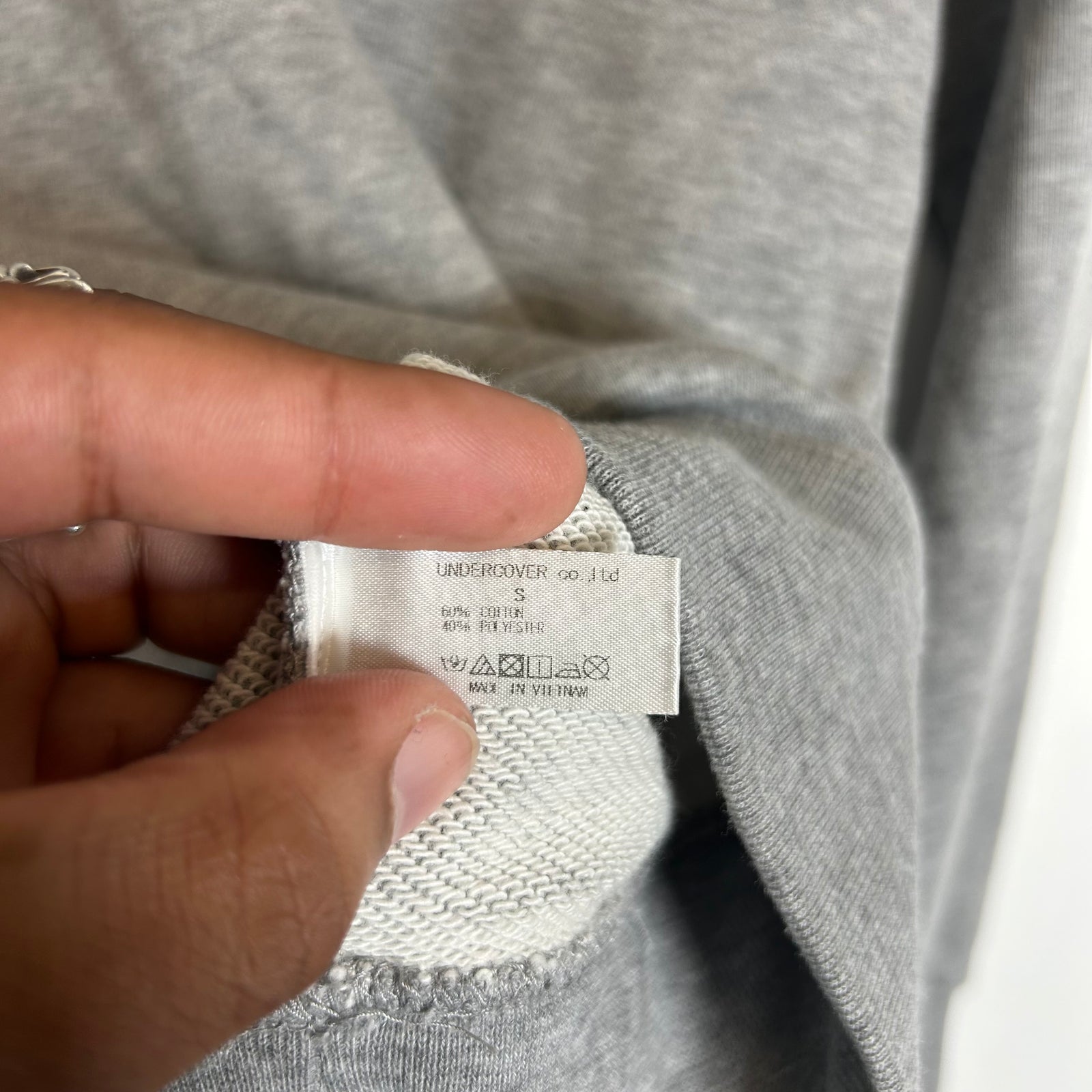 Undercover Grey Mad Dog Logo Crewneck Size S