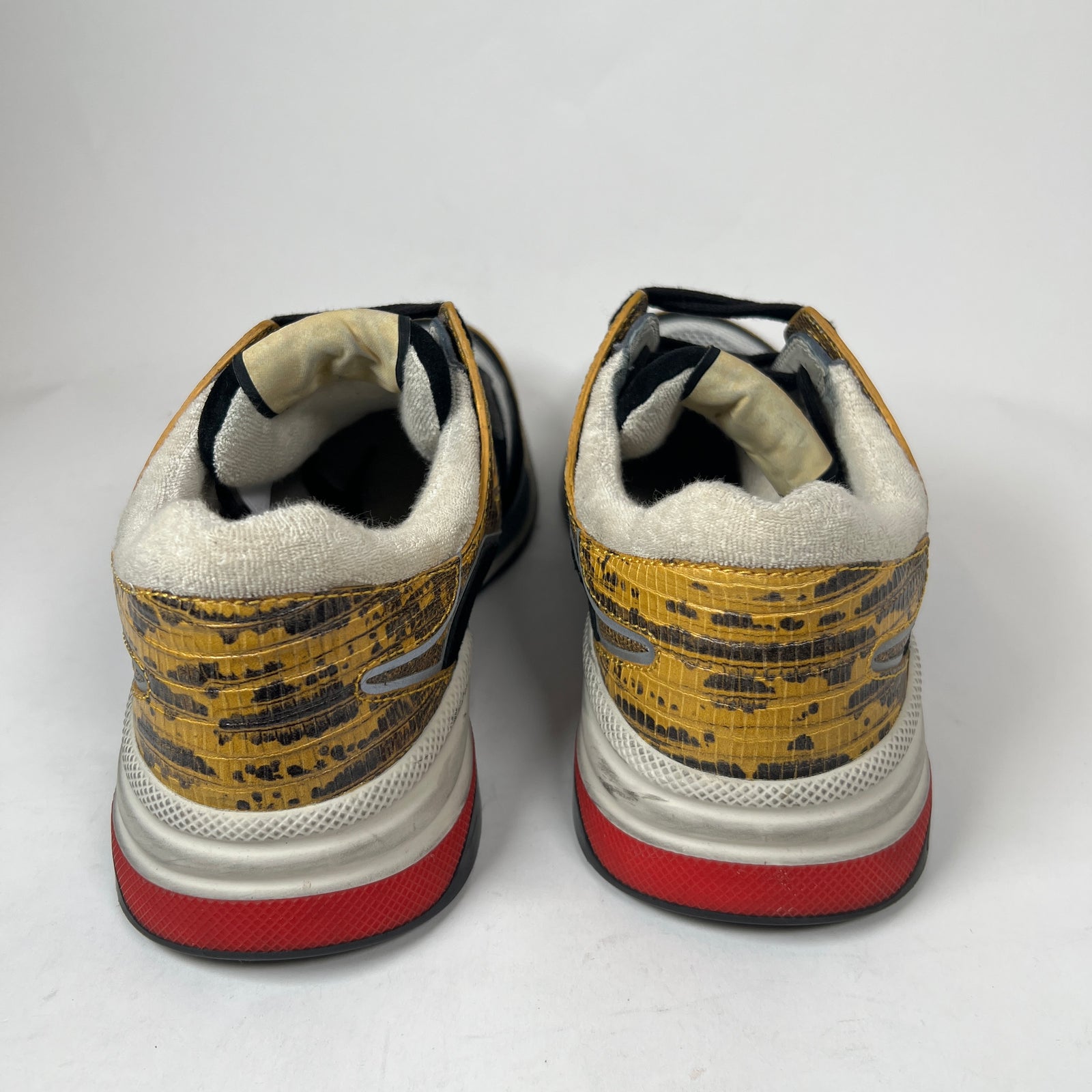 Gucci Ultraspace Yellow Tejus Printed Sneaker Size GG 8.5