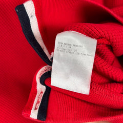 Thom Browne Red Waffle Shirt Size 4