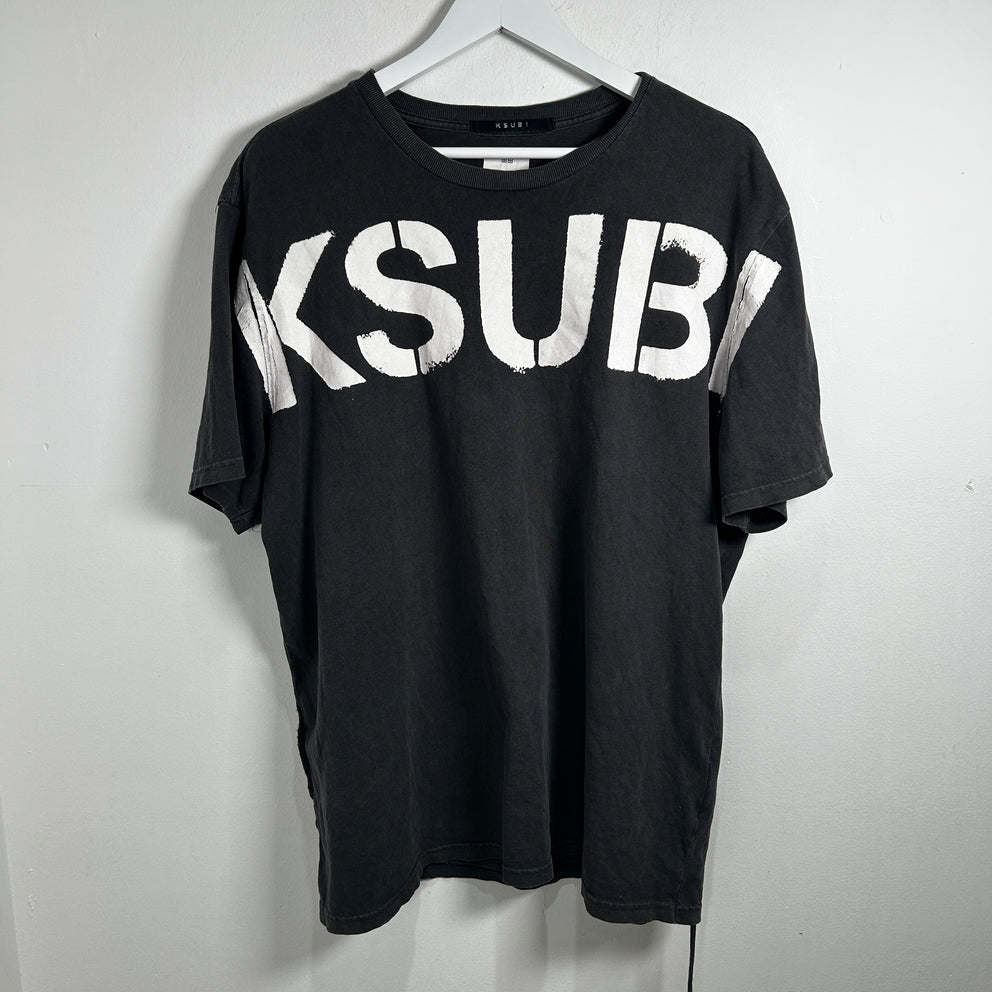 Ksubi Grey Logo Tee Size XL