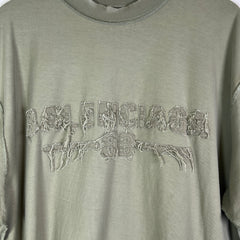 Balenciaga Inside Out Distressed Logo T-Shirt