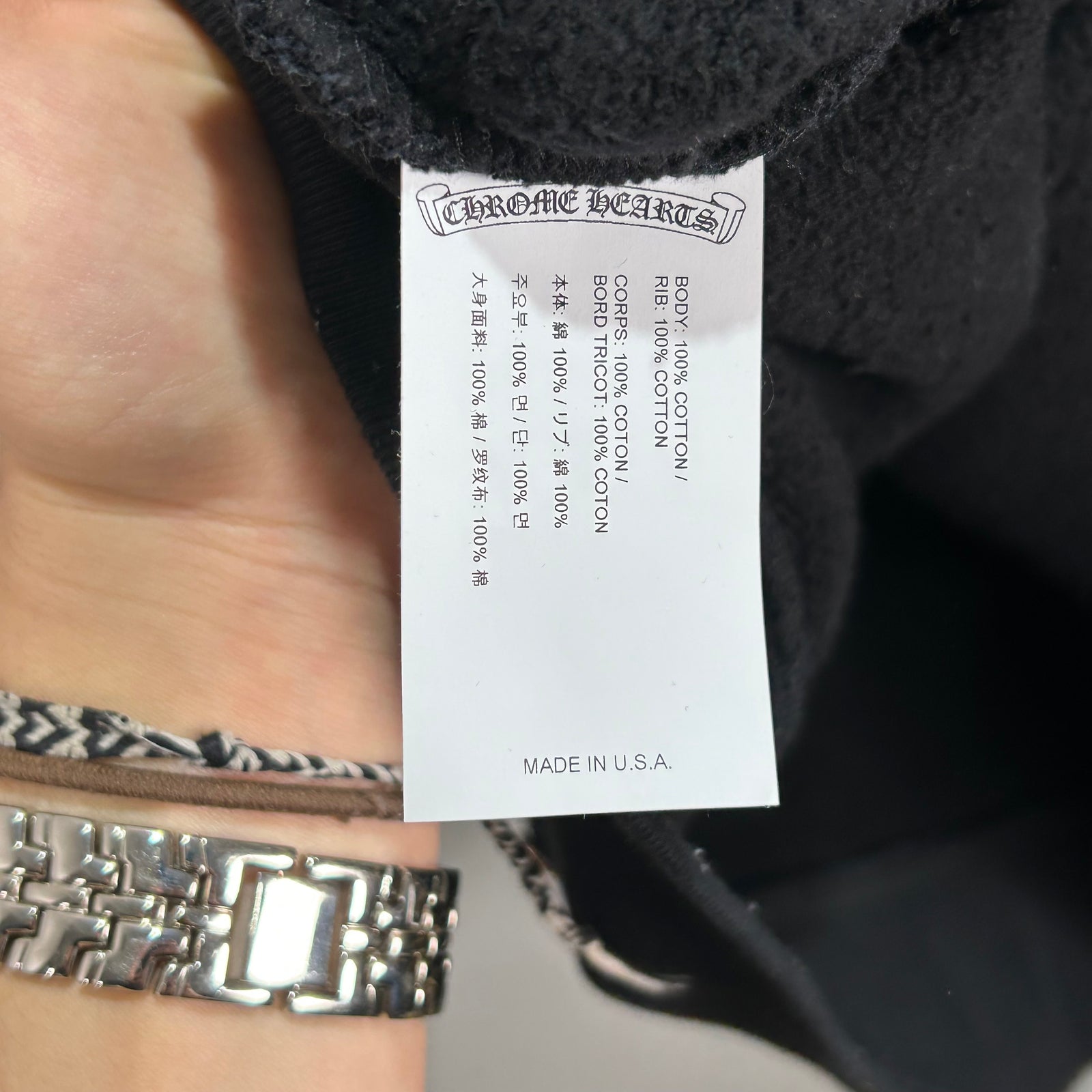 Chrome Hearts 'Slo Ride' Embroidered Logo Hoodie Size L