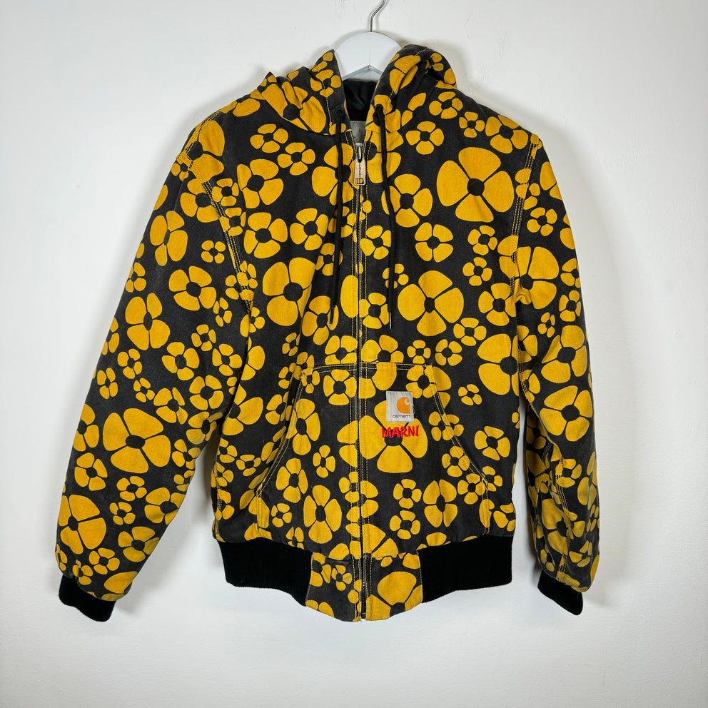 Marni x Carhartt WIP Yellow Sunflower Canvas Work Jacket Size XS