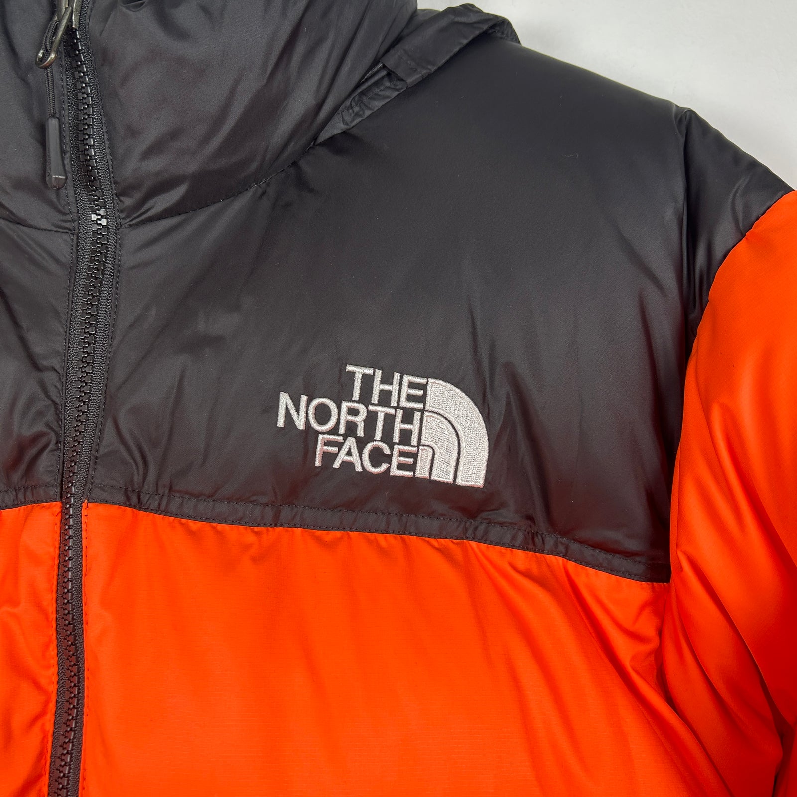 Supreme North Face Nupste Orange Puffer Size L