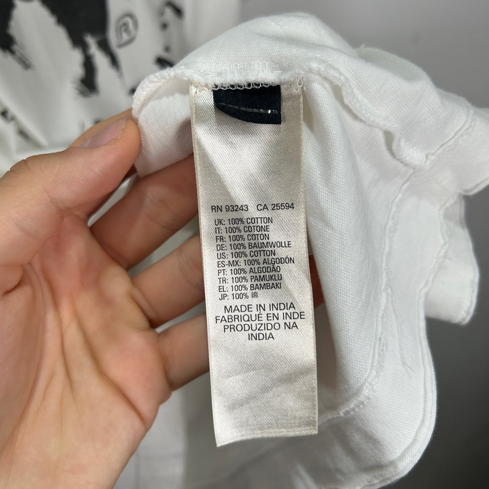 Diesel White Y-The-Brave-Diesel Logo Tee Shirt Size XL