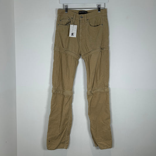 Balenciaga Corduroy Convertible Pants Size 28