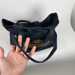 Balenciaga Black Hotel & Resorts Large Nylon Tote Bag