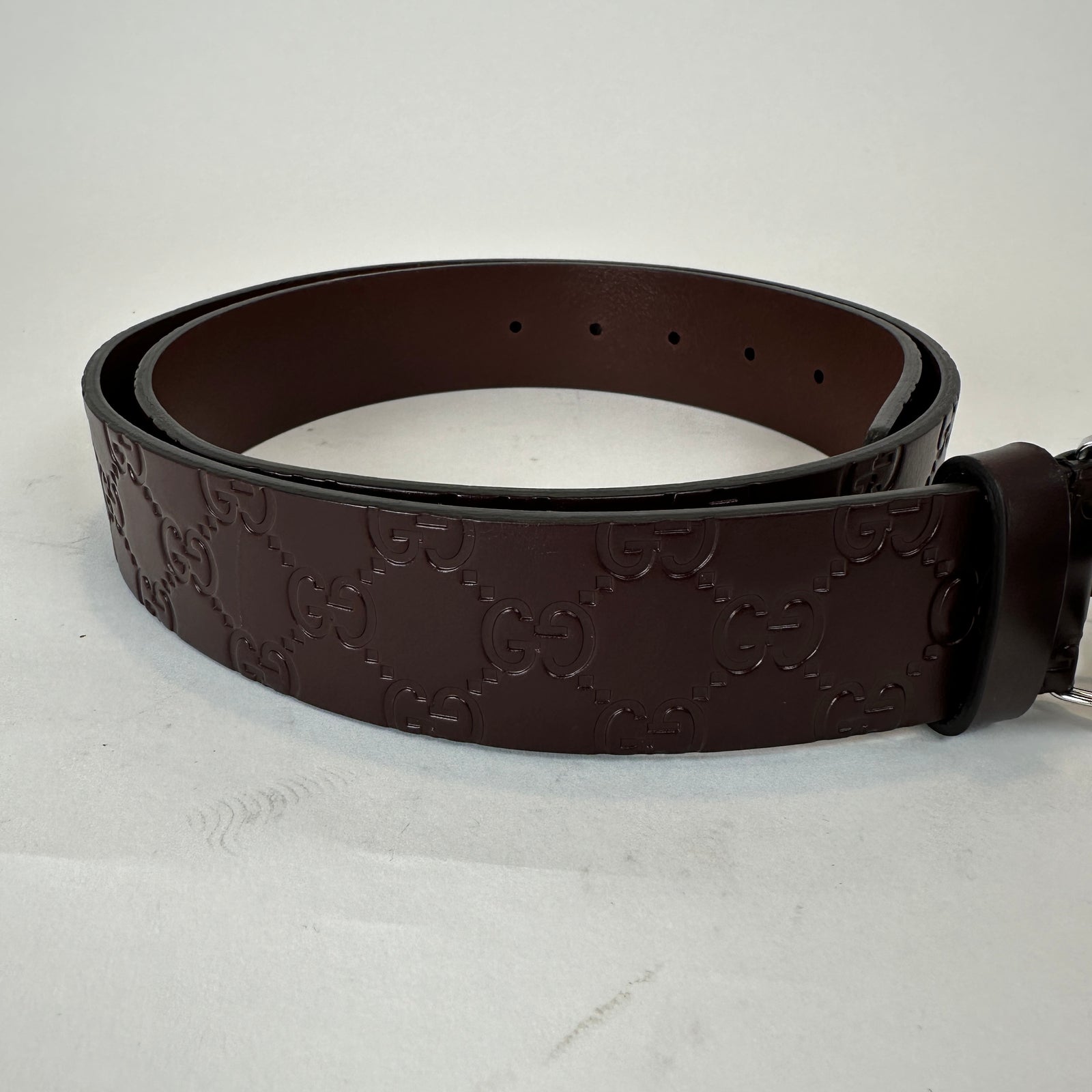 Gucci Square G Buckle Monogram Belt