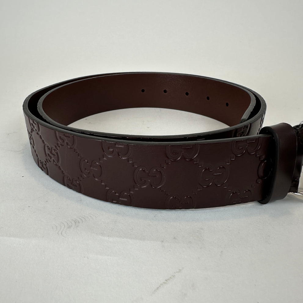 Gucci Square G Buckle Monogram Belt