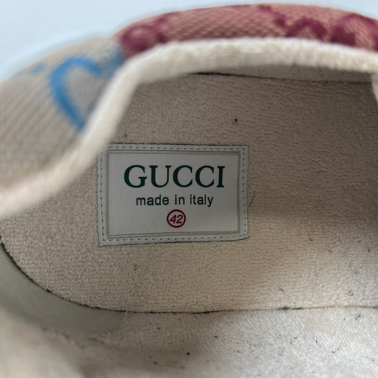 Gucci GG Rhyton Multi Color Sneakers Size 42
