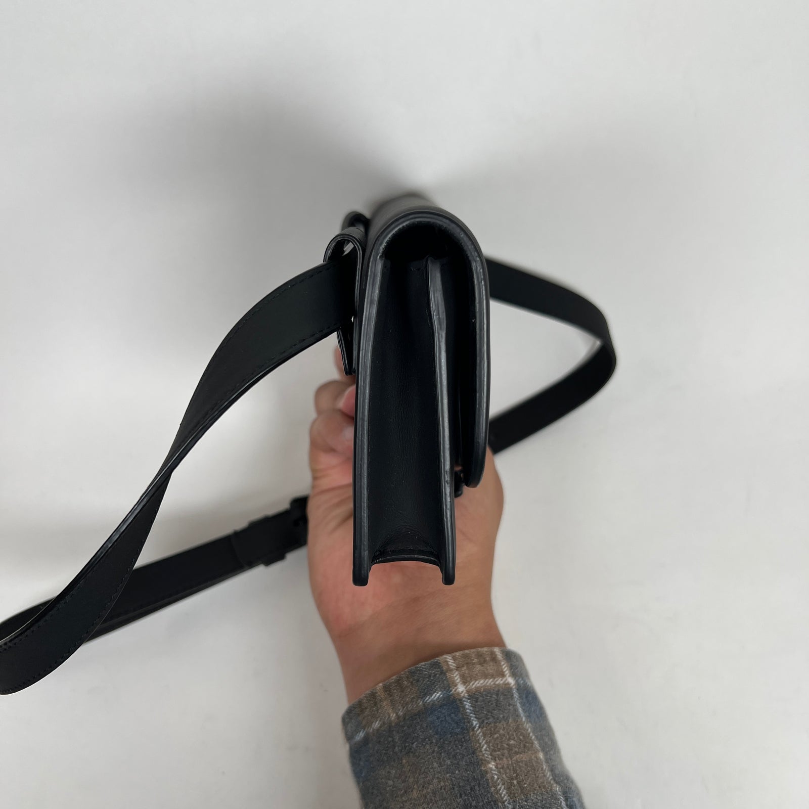 Dior Black Ultra Matte Calfskin Saddle Belt Bag