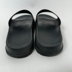 Gucci Black Signature Stripe Slides Size 9