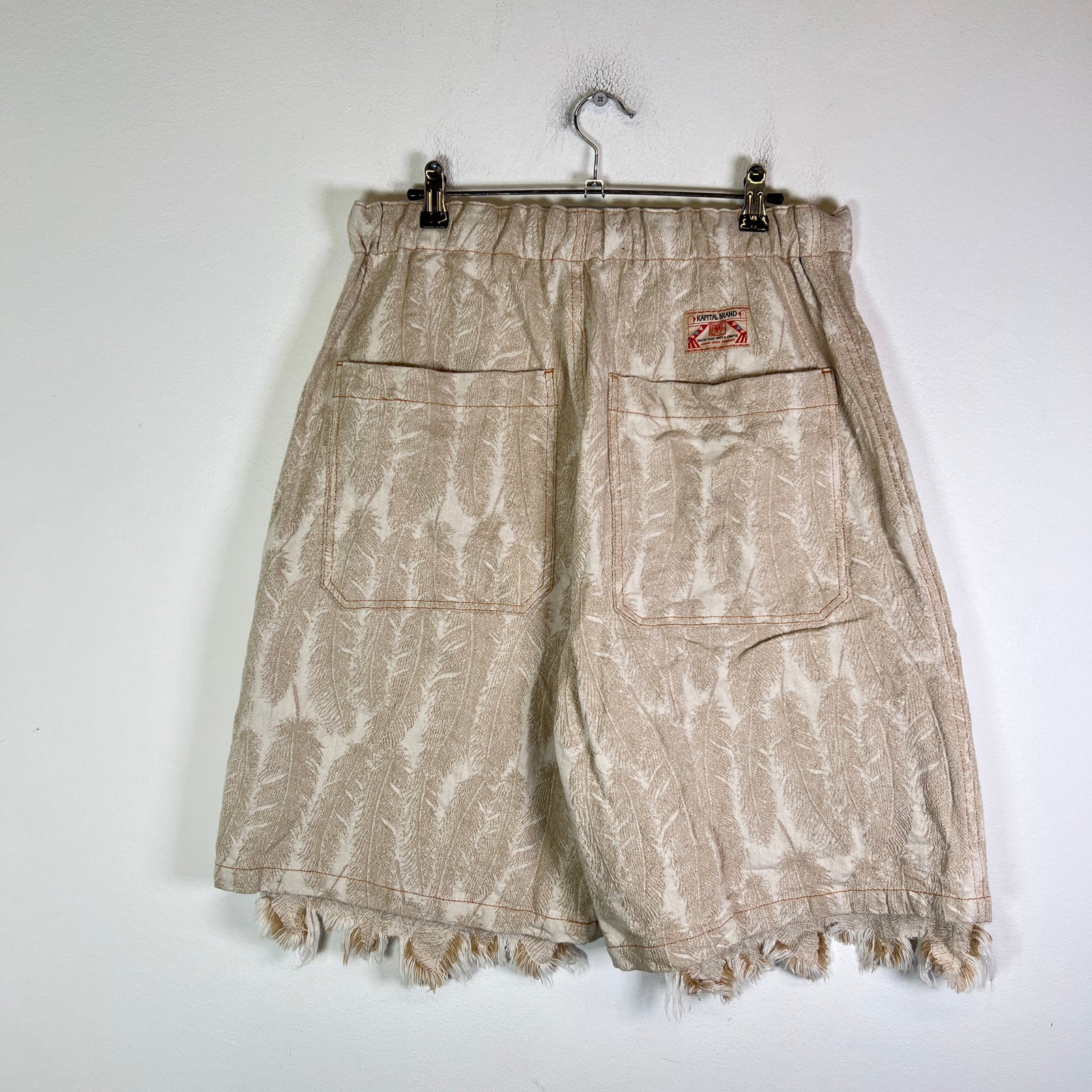 Kapital 12oz Magpie Denim Feather Shorts