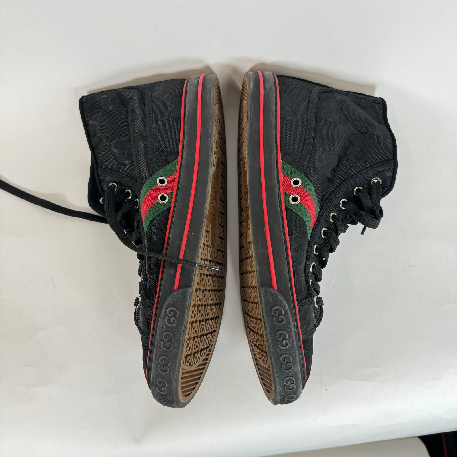 Gucci Black Tennis 1977 High Top Sneaker Size 9