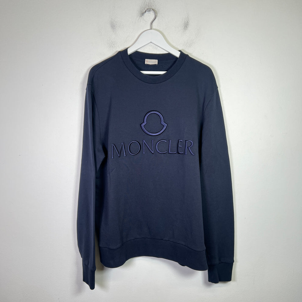 Moncler Embroidered Logo Crewneck