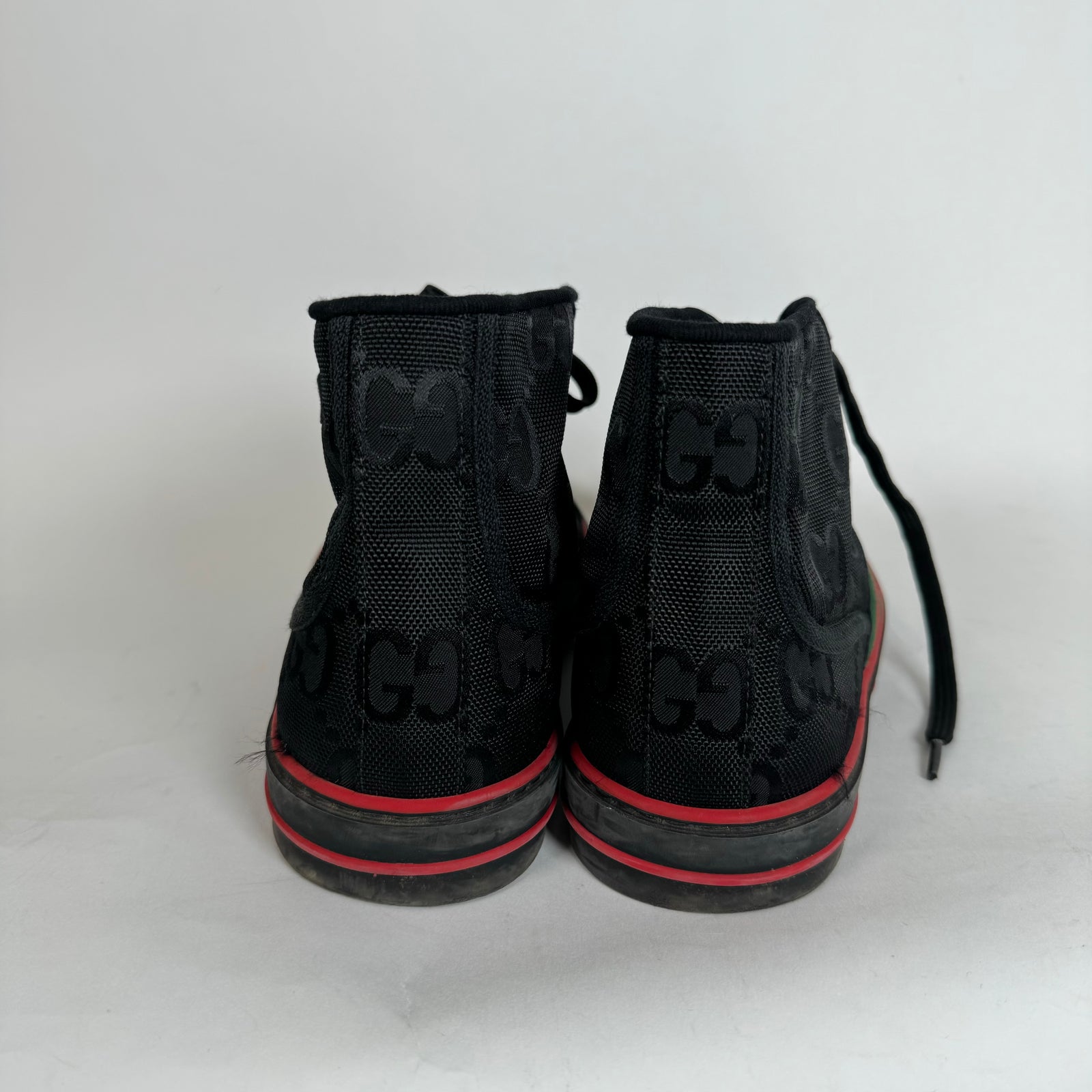 Gucci Black Tennis 1977 High Top Sneaker Size 9