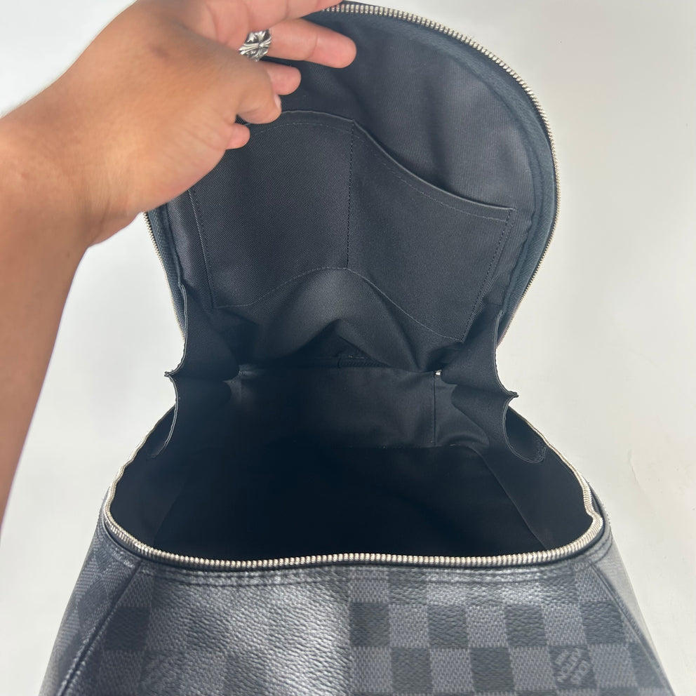 Louis Vuitton Black Damier Michael Backpack