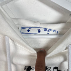 Off White Construction Graphic Hoodie Size XL